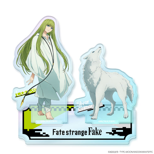 『Fate/strange Fake』オーロラアクリルニコスタンド 銀狼の合成獣&ランサー