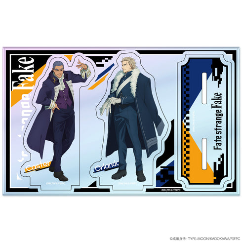 『Fate/strange Fake』オーロラアクリルニコスタンド オーランド・リーヴ&キャスター
