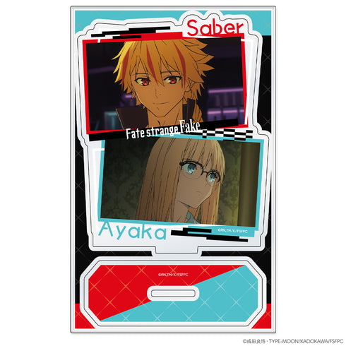 "Fate/strange Fake" Acrylic Character Stands: Ayaka Sajou & Saber