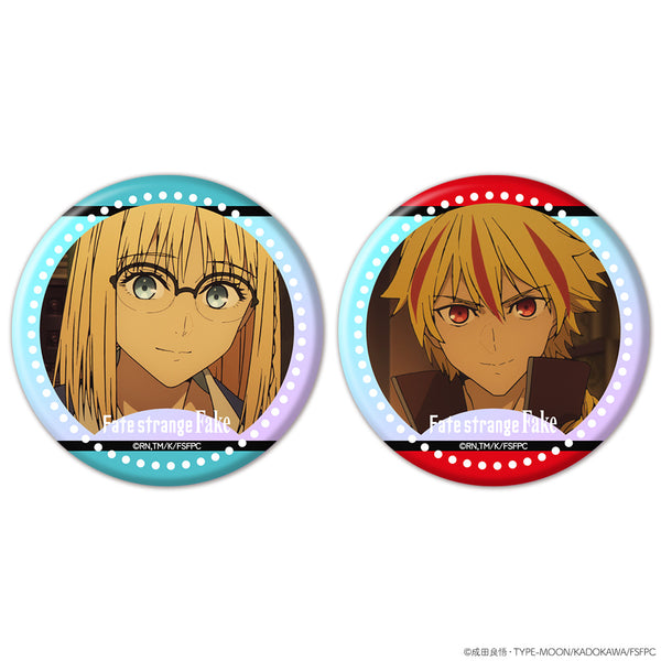 『Fate/strange Fake』オーロラ缶バッジ2個セット アヤカ・サジョウ&セイバー