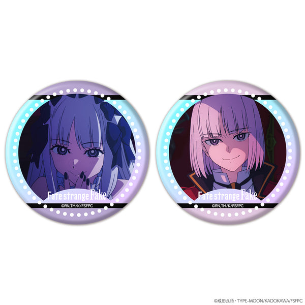 『Fate/strange Fake』オーロラ缶バッジ2個セット フランチェスカ・プレラーティ&真キャスター