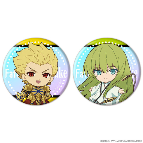 『Fate/strange Fake』オーロラ缶バッジ2個セット ミニキャラ アーチャー&ランサー