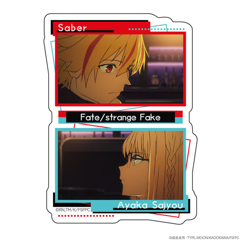 《Fate/strange Fake》异形贴纸 绫香·佐城&Saber