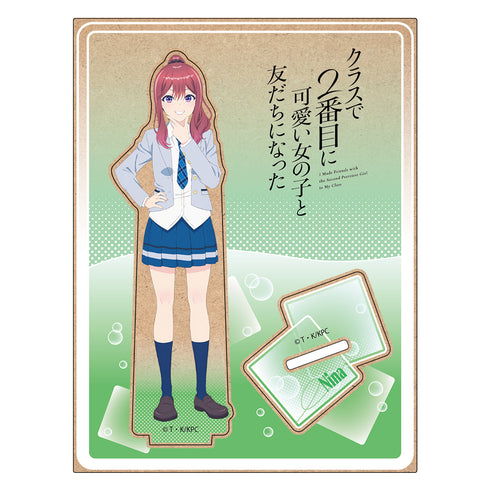《和班上第二可爱的女孩成了朋友》木制角色立牌 新田新奈