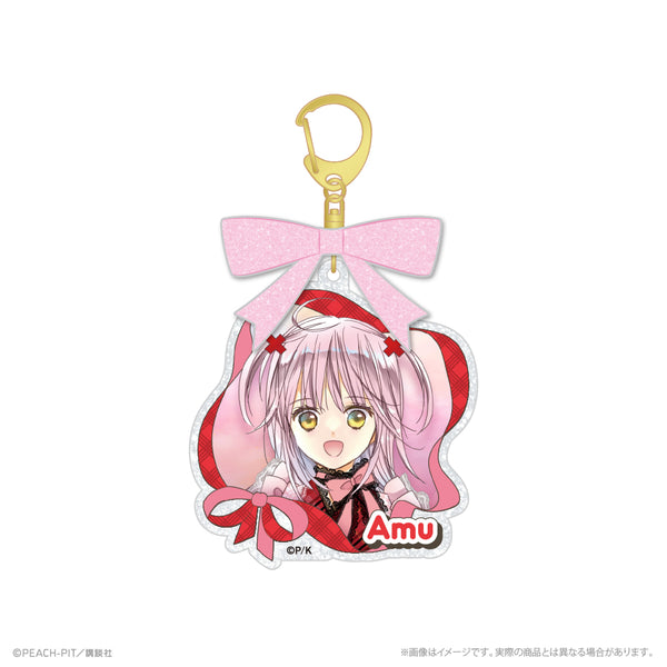 『しゅごキャラ!』リボン付きアクリルキーホルダー_日奈森あむ 花なり花やしき