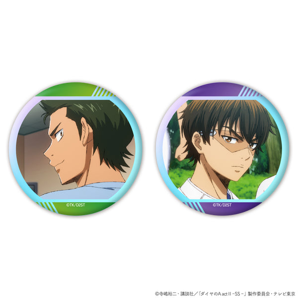 『ダイヤのA actII -Second Season-』オーロラ缶バッジ2個セット 御幸一也&倉持洋一