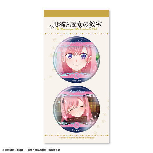 『黒猫と魔女の教室』オーロラ缶バッジ2個セット スピカ・ヴァルゴ