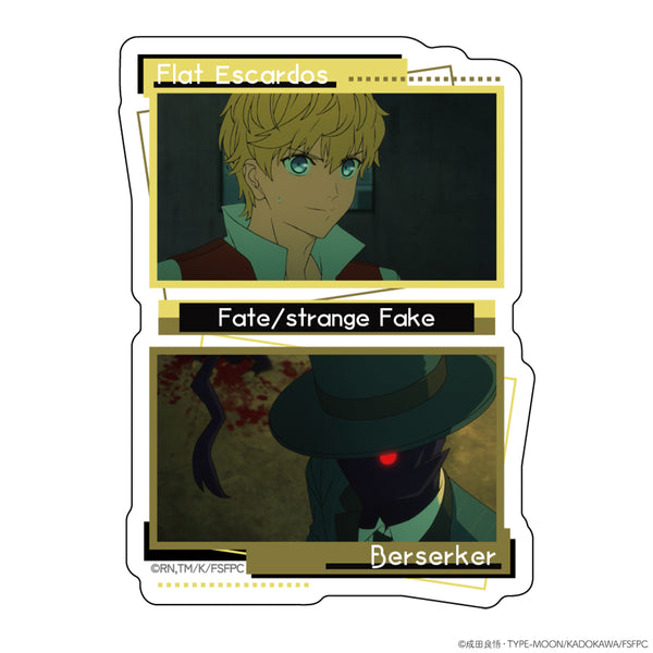 『Fate/strange Fake』ダイカットステッカー フラット・エスカルドス&バーサーカー
