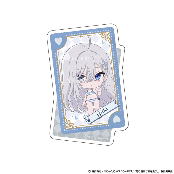 『死亡遊戯で飯を食う。』ダイカットステッカー 幽鬼 CLOUDY BEACH ver.