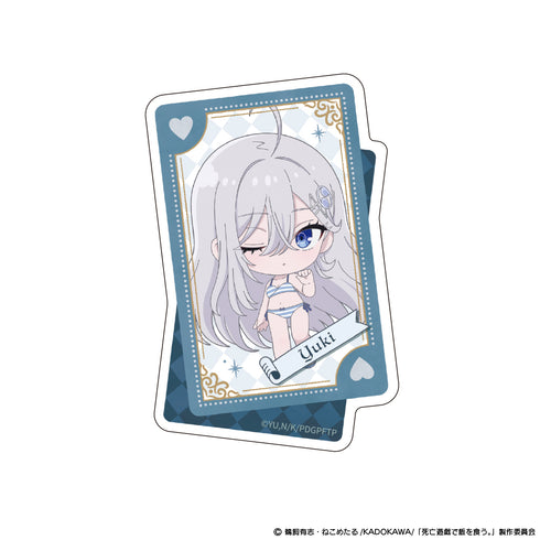 『死亡遊戯で飯を食う。』ダイカットステッカー 幽鬼 CLOUDY BEACH<ウインク> ver.