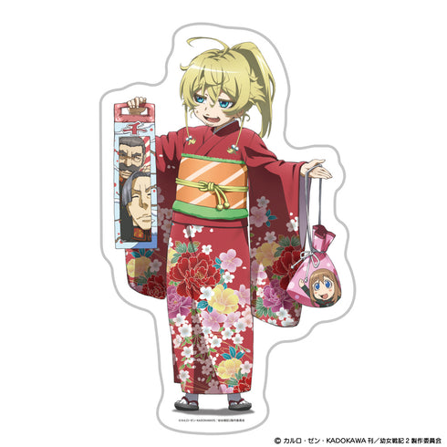 "The Saga of Tanya the Evil II" Die-Cut Blanket: Tanya (Kimono Version)