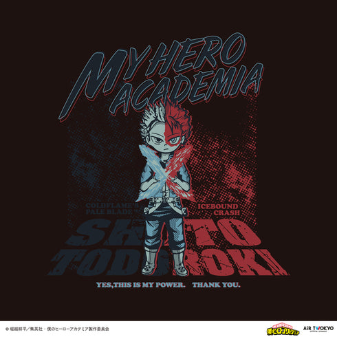 『僕のヒーローアカデミア』アニメ 第1弾 第二次決戦編 シーンイラストTシャツ 1(轟焦凍)