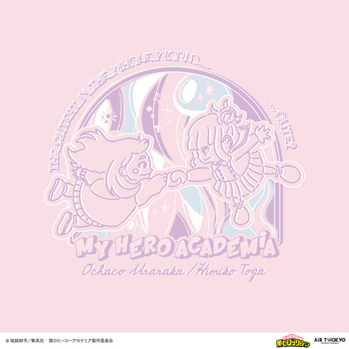 我的英雄学院:第二次决战场景插画 T-Shirt 4 (Reihi Ochako & Togahimiko)