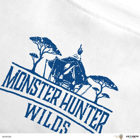 『モンスターハンターワイルズ』シーンイラストTシャツ 1(RUN!)ホワイト