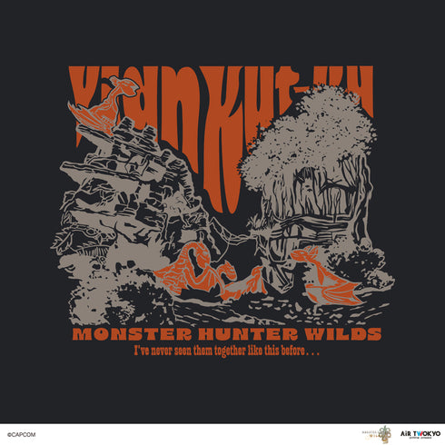 『モンスターハンターワイルズ』シーンイラストTシャツ 2(イャンクック)スミクロ