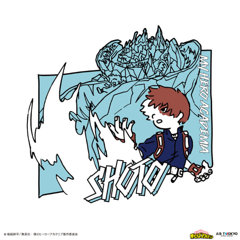 "My Hero Academia" Season 4 Scene Illustration T-Shirt 5 (Shoto Todoroki)