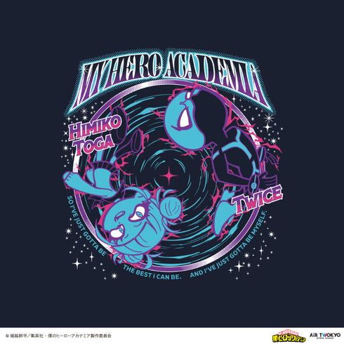 『僕のヒーローアカデミア』第4期 シーンイラストTシャツ 6(トガヒミコ&トゥワイス)