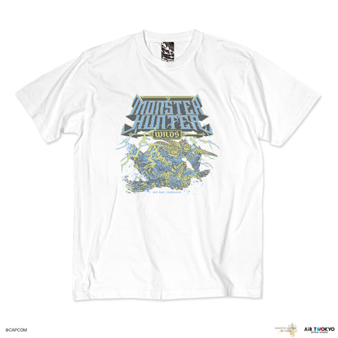 『モンスターハンターワイルズ』第2弾 シーンイラストTシャツ 2(レ・ダウ×セルレギオス)ホワイト