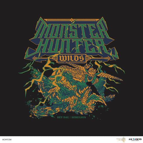 『モンスターハンターワイルズ』第2弾 シーンイラストTシャツ 2(レ・ダウ×セルレギオス)スミ
