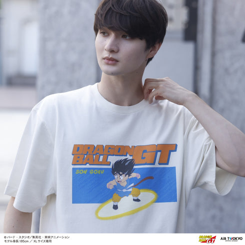 『ドラゴンボール』DRAGON BALL GT シーンイラストTシャツ 1(孫悟空)フェードホワイト
