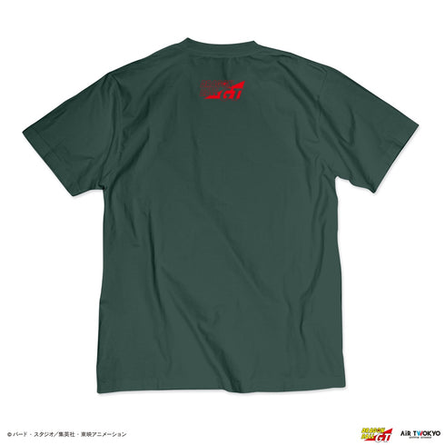 『ドラゴンボール』DRAGON BALL GT シーンイラストTシャツ 3(孫悟空・トランクス・パン)フェードグリーン