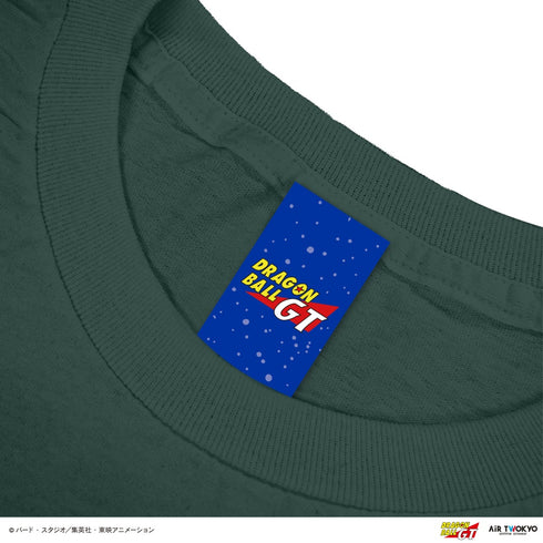 『ドラゴンボール』DRAGON BALL GT シーンイラストTシャツ 3(孫悟空・トランクス・パン)フェードグリーン