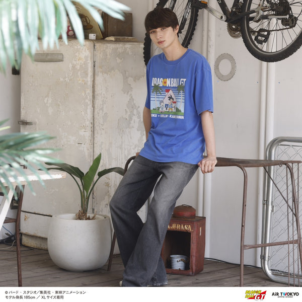 『ドラゴンボール』DRAGON BALL GT シーンイラストTシャツ 6(カメハウス)フェードブルー