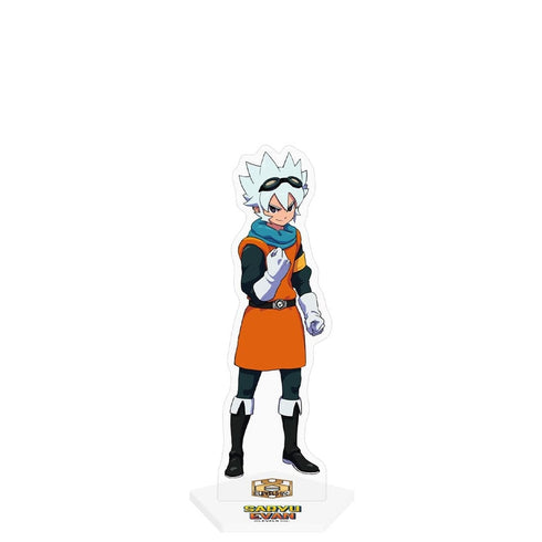 『イナズマイレブン 英雄たちのヴィクトリーロード』キャラクターアクリルスタンド サリュー・エヴァン (歴代ボス集合イラスト)