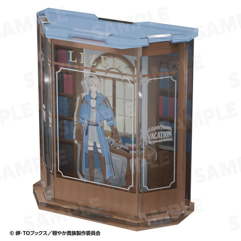 The gentle aristocrat's idea of a vacation. Recommendation of the vacation of the gentle aristocrat. Show-window style acrylic stand Liselle