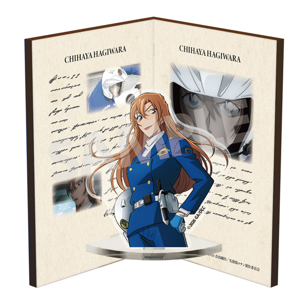 《名偵探柯南:公路上的墮天使》書本造型壓克力&木製立架 萩原千速