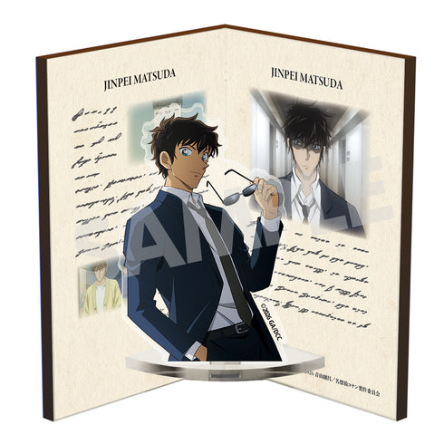 《名偵探柯南:公路上的墮天使》書型壓克力&木製立架 松田陣平
