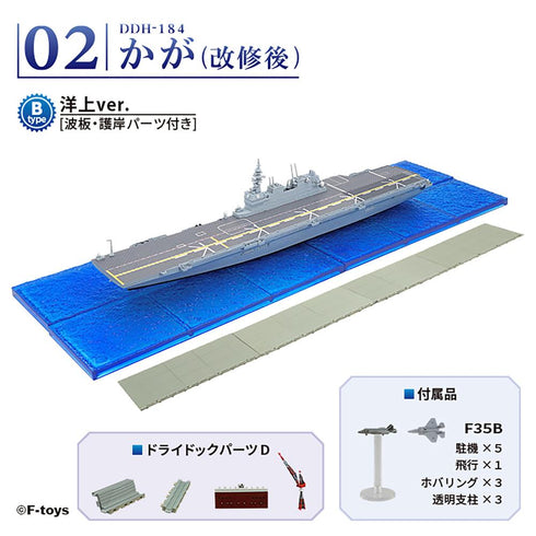 『現用艦船キットコレクション』1/1250 ハイスペックシリーズ 海上自衛隊 護衛艦かが【BOX】【202411再販】