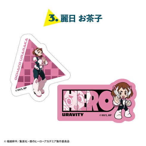 『僕のヒーローアカデミア』【食玩】Wダイカットクリアステッカー【BOX】