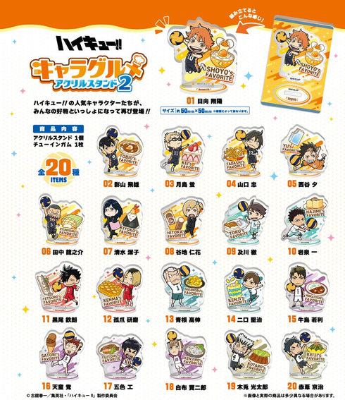 『ハイキュー!!』【食玩】キャラグルメアクリルスタンド2【BOX】