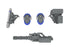 "POWERDoLLS" Plastic Kit X-4+ PD-802 Armored Infantry Weapon Set 3: Shoulder Parts for Weapon Mounting & DRu35 MLC & R25 Rocket & M7A Gatling Gun