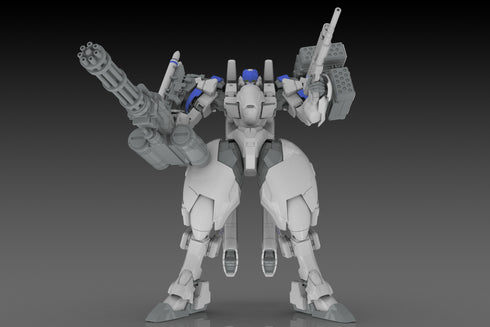 "POWERDoLLS" Plastic Kit X-4+ PD-802 Armored Infantry Weapon Set 3: Shoulder Parts for Weapon Mounting & DRu35 MLC & R25 Rocket & M7A Gatling Gun