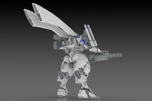 "POWERDoLLS" Plastic Kit X-4+ PD-802 Armored Infantry Weapon Set 3: Shoulder Parts for Weapon Mounting & DRu35 MLC & R25 Rocket & M7A Gatling Gun