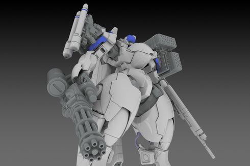 "POWERDoLLS" Plastic Kit X-4+ PD-802 Armored Infantry Weapon Set 3: Shoulder Parts for Weapon Mounting & DRu35 MLC & R25 Rocket & M7A Gatling Gun