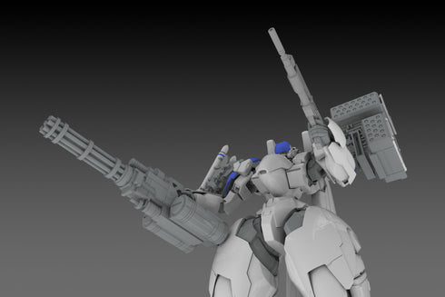 "POWERDoLLS" Plastic Kit X-4+ PD-802 Armored Infantry Weapon Set 3: Shoulder Parts for Weapon Mounting & DRu35 MLC & R25 Rocket & M7A Gatling Gun
