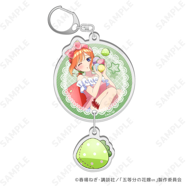 『五等分の花嫁∽』いちごルームウェア 2連アクリルキーホルダー 4 四葉【202506再販】