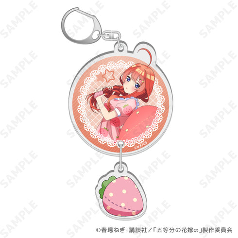 『五等分の花嫁∽』いちごルームウェア 2連アクリルキーホルダー 5 五月【202506再販】