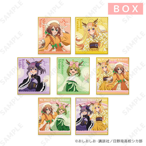 『しかのこのこのここしたんたん』トレーディングミニ色紙-しかみみ和洋折衷-【BOX】