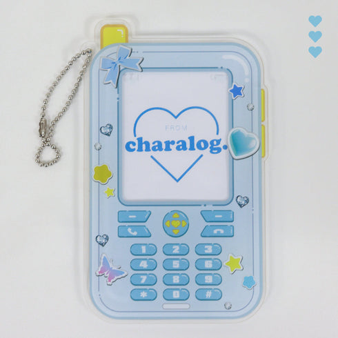 『推し活グッズ』アクリルカードホルダー(ガラケー) 5 ライトブルー