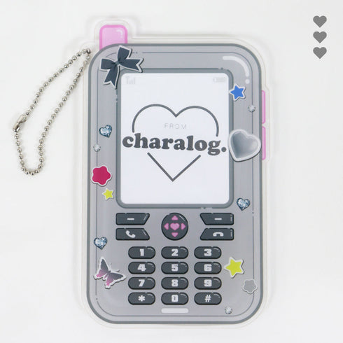 『推し活グッズ』アクリルカードホルダー(ガラケー) 11 グレー