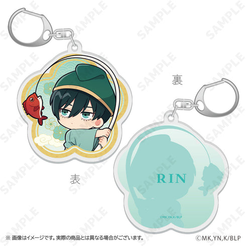 『ブルーロック』両面アクリルキーホルダー 2 糸師凛 ふくふく七福神