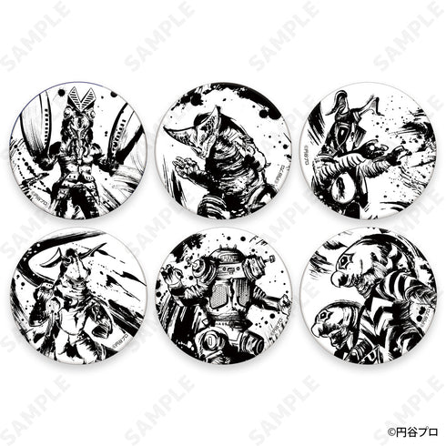 『ウルトラ怪獣』墨絵風コレクション トレーディング和紙風缶バッジ【BOX】
