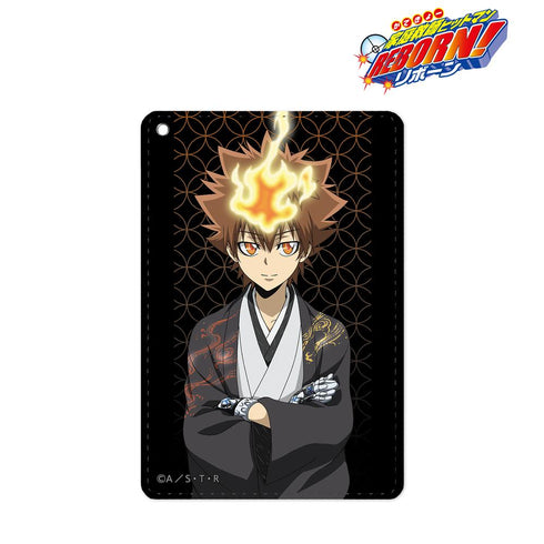 『家庭教師ヒットマンREBORN!』描き下ろしイラスト 沢田綱吉 和服Ver. 1ポケットパスケース【202512再販】