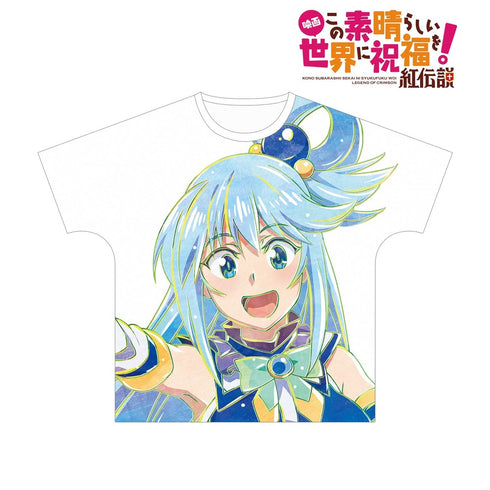 『この素晴らしい世界に祝福を!紅伝説』アクア Ani-Art フルグラフィックTシャツユニセックス【202609再販】