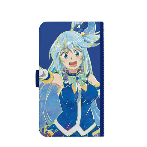 『映画 この素晴らしい世界に祝福を!紅伝説 』アクア Ani-Art ⼿帳型スマホケース