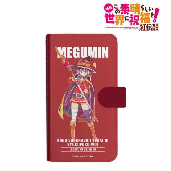 『映画 この素晴らしい世界に祝福を!紅伝説 』めぐみん Ani-Art ⼿帳型スマホケース
